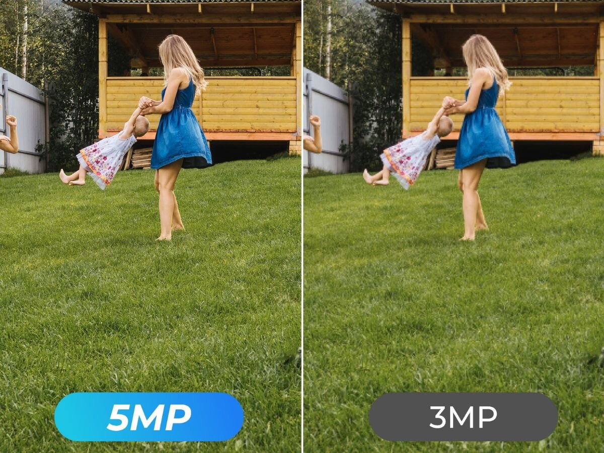 Dzwonek REOLINK D340W, szeroki, kąt, Dwukierunkowa, komunikacja, 2 zdjęcia w 1 przedstawiające jakośc obrazu 5mp oraz 1mp