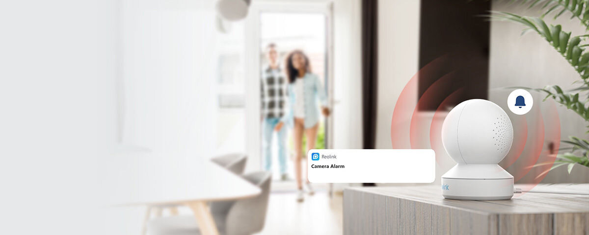 Kamera REOLINK E Series E320 czujnik ruchu panel z soczewką diody LED IR elektroluminescencja łączność z telefonem rozpoznawanie zwierząt ludzi