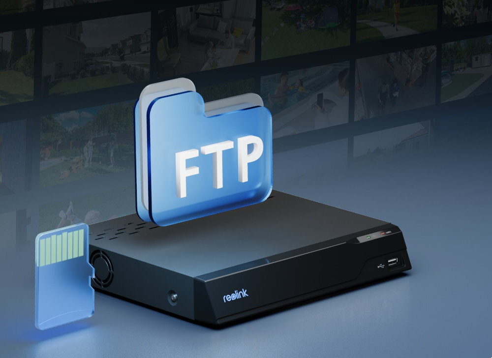 Kamera REOLINK E Series E560P całodobowe rejestrowanie 24/7 nagrywanie zaplanowane wyzwalane ruchem rejestratora lub na karcie microSD kopii zapasowych przez FTP lub NAS