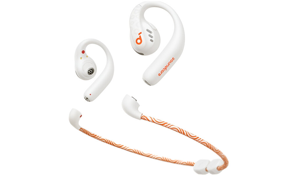 Słuchawki powietrzne SOUNDCORE Aerofit Pro Open-Ear - Tytanowe membrany 16,2 mm, słuchawki z opaską na szyję