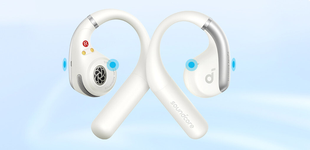 Słuchawki powietrzne SOUNDCORE Aerofit Open-Ear akustyka jakosc dzwiek uszy
