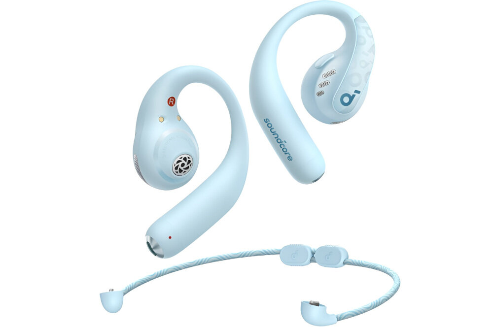 Słuchawki powietrzne SOUNDCORE Aerofit Pro Open-Ear - Tytanowe membrany 16,2 mm, słuchawki z opaską na szyję