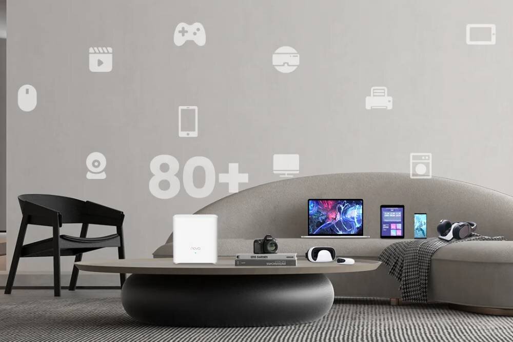 Router TENDA Nova EX3 2.4 / 5 GHz (DualBand), Wi-Fi Mesh (3 szt.) obsługa urządzeń ilość