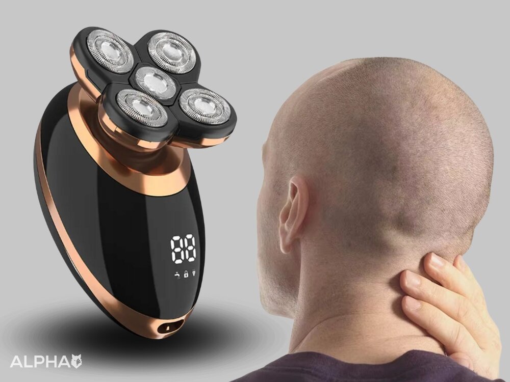 Golarka ALPHA TR5-PRO Na mokro i sucho szczoteczka do twarzy, usuwanie zanieczyszczeń, poprfawa kondycji skóry, rozluźnienie mięśni twarzy, zdrowy i wypoczety wygląd