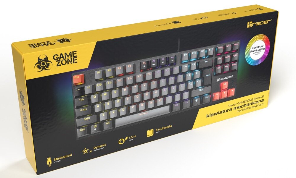 Klawiatura TRACER Gamezone Strike 87 pudełko