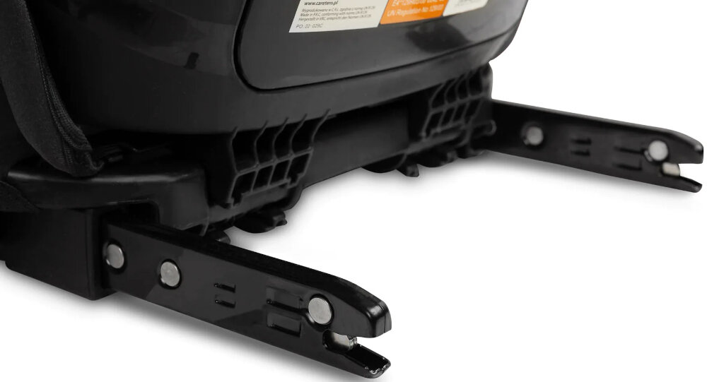 Fotelik samochodowy CARETERO Nimbus I-Size 15-36 kg Czarny system ISOFIX wskazniki poprawny montaz regulacja