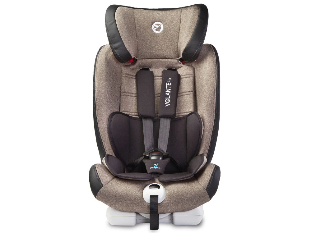 Fotelik samochodowy CARETERO VolanteFix Limited Limited 9-36 kg Beżowo-czarny bezpieczna podroz komfort sprzet na lata