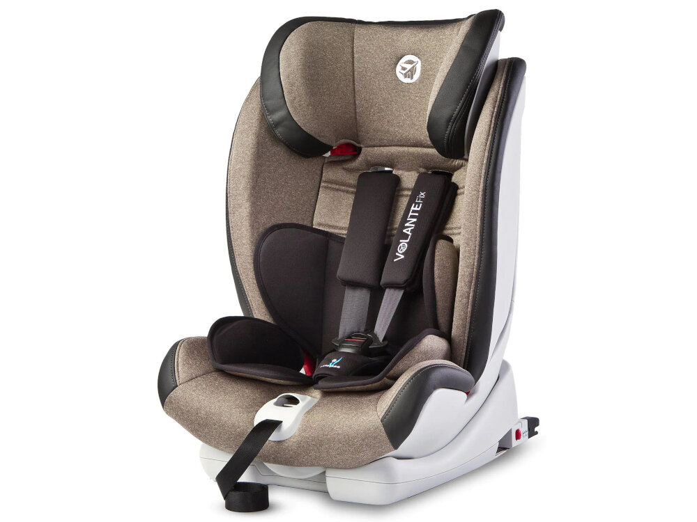 Fotelik samochodowy CARETERO VolanteFix Limited Limited 9-36 kg Beżowo-czarny bezpieczny wygodny dla dzieci od 9 do 36 kg maksymalne bezpieczenstwo komfort najwyzsze standardy bezpieczenstwa i homologacji wedlug Unii Europejskiej norma ECE R44/04