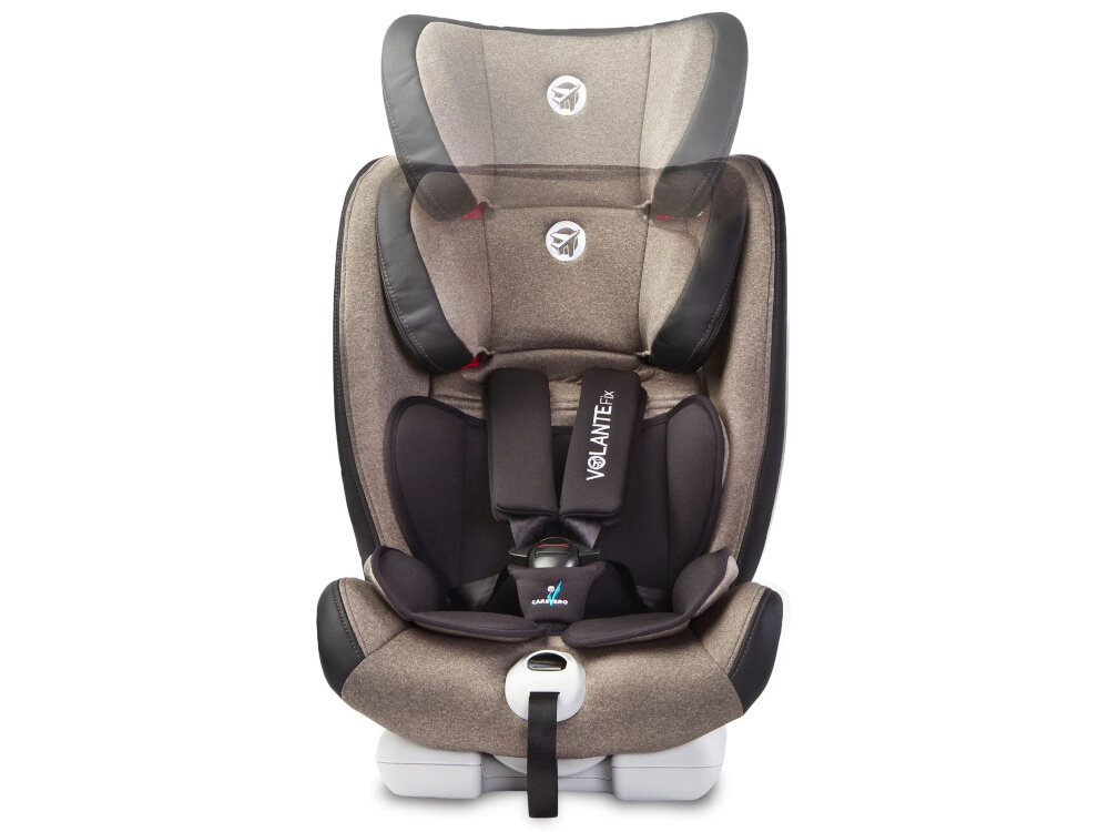 Fotelik samochodowy CARETERO VolanteFix Limited Limited 9-36 kg Beżowo-czarny obszerny zaglowek odpowiednie zabezpieczenie precyzyjna regulacja przedluzenie oparcia o 19 cm miekkie wykonczenie
