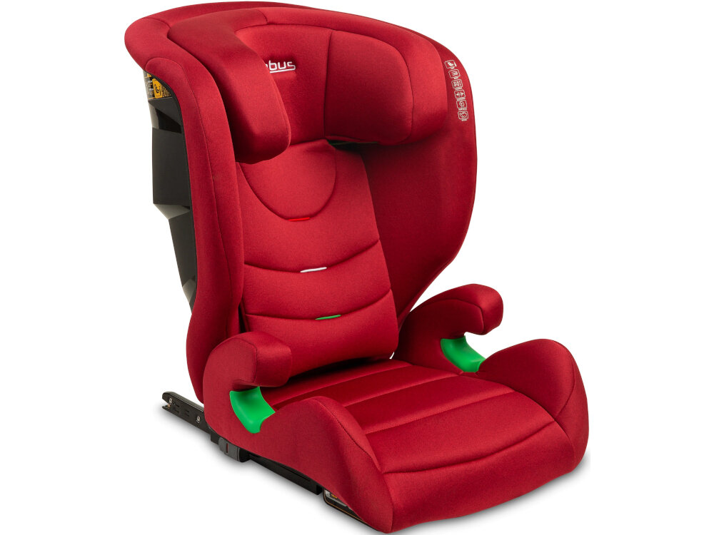 Fotelik samochodowy CARETERO Nimbus I-Size 15-36 kg Czerwony siedzenie wygodne dla dzieci o wzroscie od 100 do 150 cm miekka wysciolka z przyjemnego w dotyku materialu