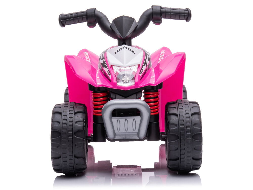 Quad elektryczny dla dziecka SUN BABY Honda TRX Różowy przednie swiatlo LED odpowiednia widocznosc