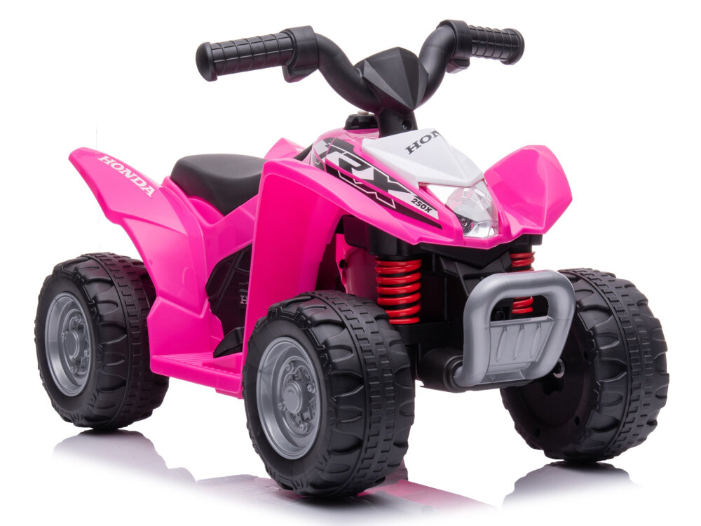 Quad elektryczny dla dziecka SUN BABY Honda TRX Różowy kola 4 z tworzywa sztucznego nie wymagaja pompowania bardzo dobra jakosc przyczepnosc
