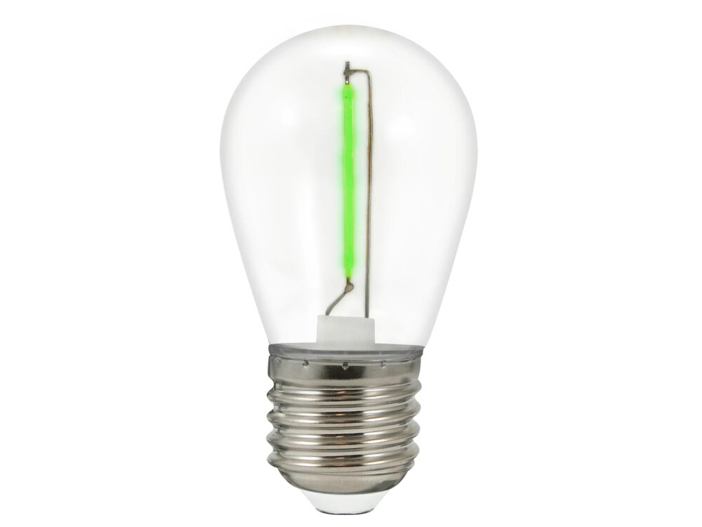 Żarówki LED GOLDLUX 36V S14 E27 2 sztuki Zielony zywotnosc od 25000 godzin 12500 cykli wlacz/wylacz