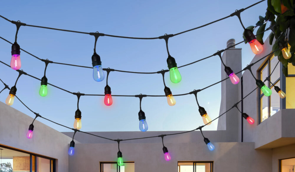 Żarówki LED GOLDLUX 36V S14 E27 2 sztuki Czerwony temperatura pracy od -20°C do +45°C do uzytku zewnwtrznego w trudnych warunkach atmosferycznych zrodlo swiatla COG LED tradycyjne filamenty niskie zuzycie energii dlugotrwalosc rownomirne swiatlo