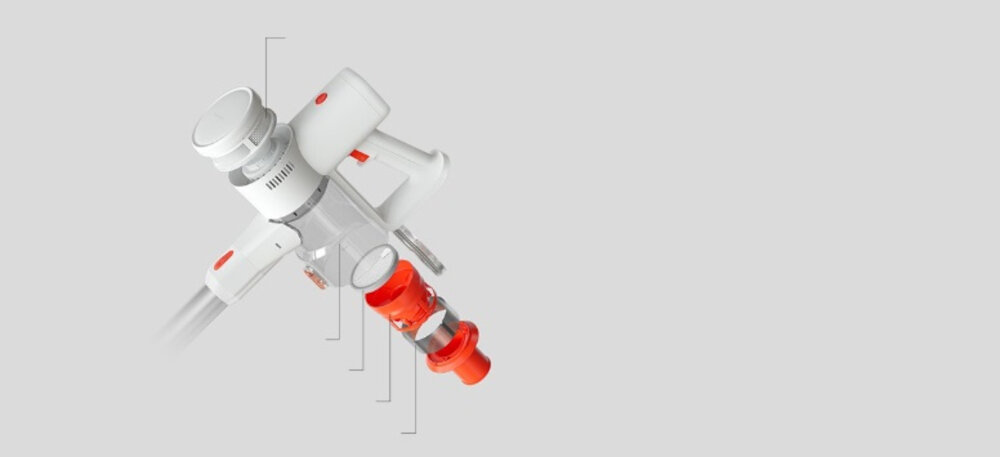 XIAOMI Vacuum Cleaner G20 Lite фільтр від пилових кліщів вихлопних газів Щільний губчастий фільтр Повітряний сепаратор Конусоподібна форма Сітчастий металевий фільтр Основний циклонний сепаратор