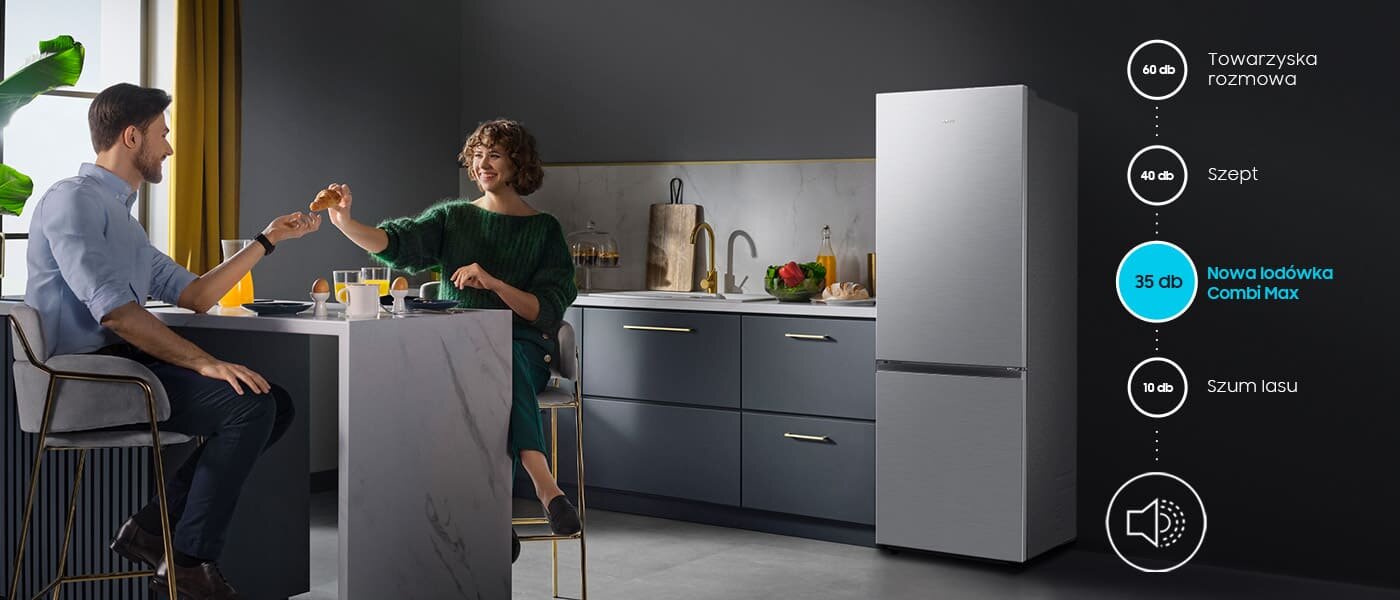 Lodówka Combi MAX - cicha praca - Media Expert Lodówka Combi MAX RB50DG602ES9 - cicha praca - Media Expert