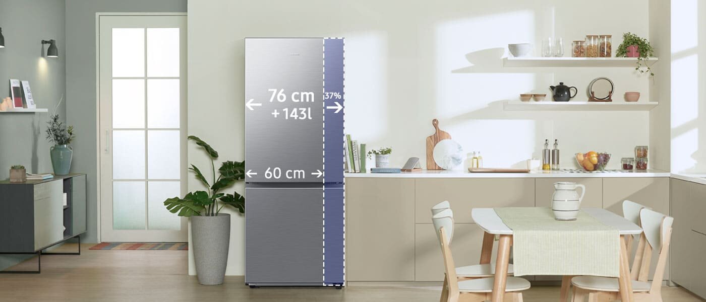 Lodówka Combi MAX - więcej miejsca to podstawa - Media Expert Lodówka Combi MAX RB50DG602ES9 - więcej miejsca to podstawa - Media Expert