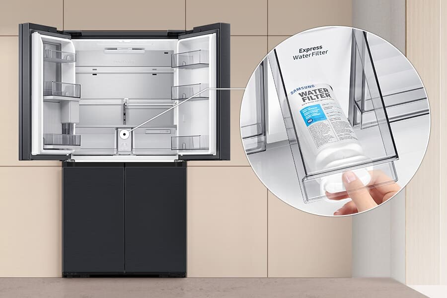 Media Expert - lodówka Samsung RF65DG960ESG - filtr wody Media Expert - lodówka Samsung Multidoor RF65DG960ESG - filtr wody