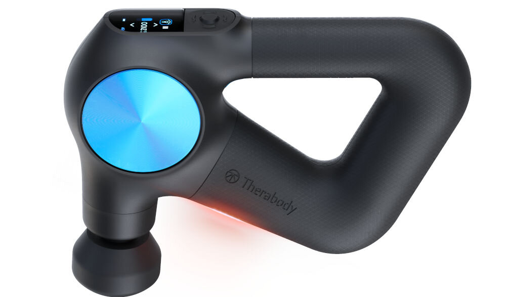 Masażer ręczny Gun THERABODY Theragun PRO Plus TG0003970-3A10 technologia QuietForce cicha praca komfort użytkownika wbudowany akumulator litowo-jonowy około 150 minut pracy regulowana częstotliwość terapii perkusyjnej i wibracyjnej regulacja temperatury w terapii ciepłem i zimnem wszechstronność użytkowania