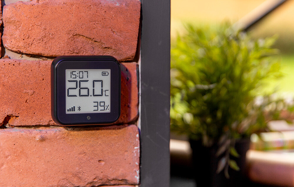 SHELLY GEN3 wyświetlacz e-paper wilgotności temperatury interfejs Google Alexa Samsung SmartThings sterowanie głosowe inteligentnego domu