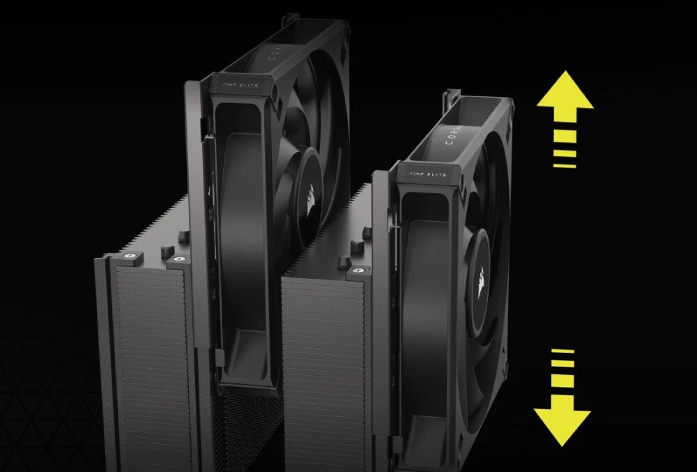 Chłodzenie CPU CORSAIR Twin Tower A115 montaż instalacja materiały regulacja wysokości