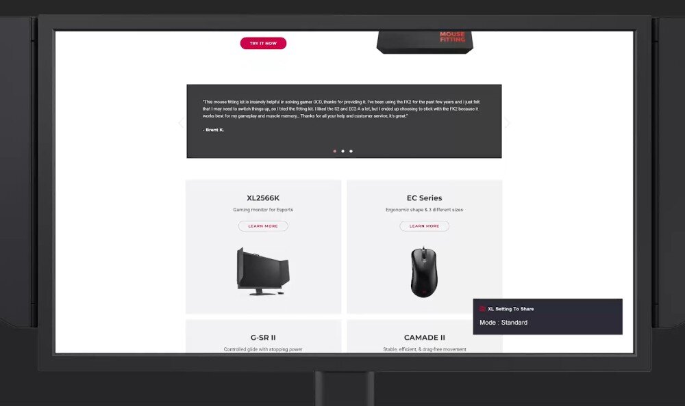 Monitor BENQ Zowie XL2586X 24.1 1920x1080px 540Hz funkcje narzędzia optymalizacja