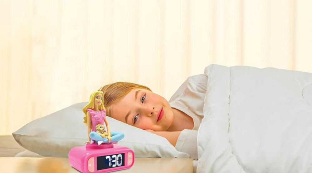 Budzik z lampką nocną LEXIBOOK Disney Myszka Minnie RL800MN Funkcja drzemki automatyczne wyłączanie czas sen alarm automatycznie wyłączy