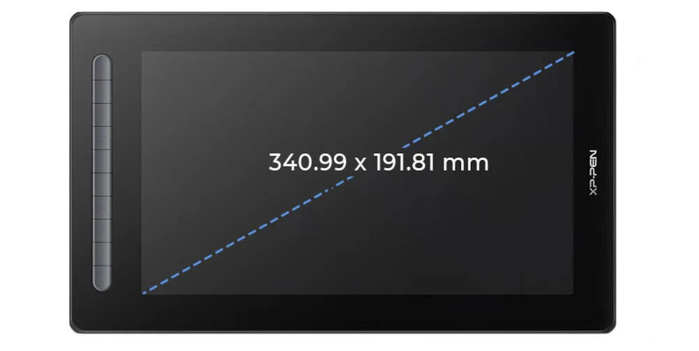 Tablet graficzny 15.4 XP-PEN Artist 16 (2. generacja) Czarny 15,4-calowy ekran 5080 LPI wyraziste kolory kąt widzenia 178° 1920 x 1080 px