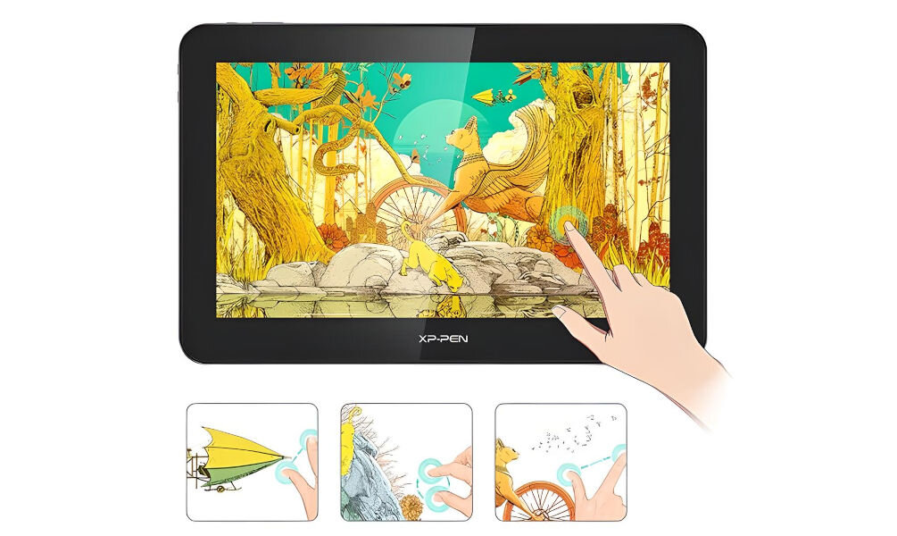 Tablet graficzny 15.6 XP-PEN Artist Pro 16TP funkcja multidotyku intuicyjna kontrola piórko do edycji multidotyk