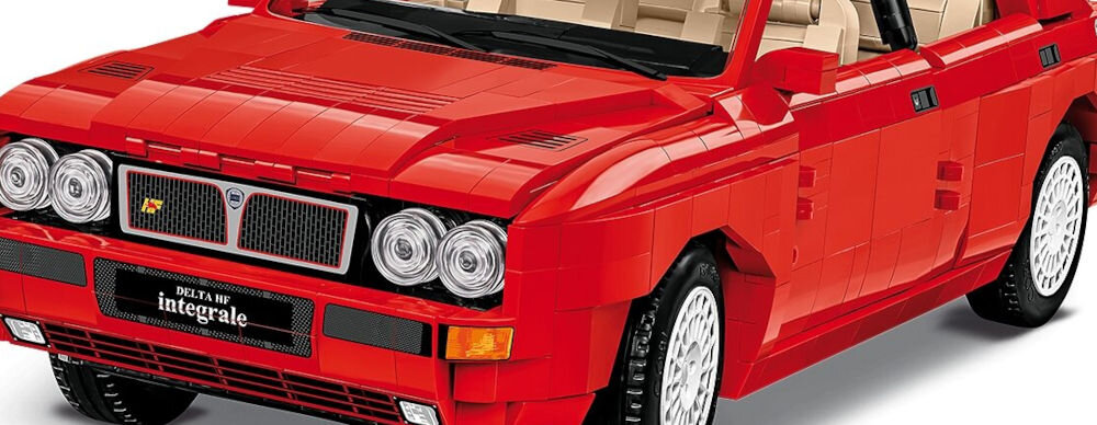 Klocki plastikowe COBI Cars 1991 Lancia Delta HF Integrale COBI-24357 włoski producent samochodów bogata historia znaczące dziedzictwo motoryzacyjne założona w 1906 roku przez Vincenzo Lancia i Claudio Fogolin reputacja innowatora wiele nowatorskich rozwiązań technicznych niezależne zawieszenie wszystkich kół silnik V4 i V6 jakość wykonania dbałość o szczegóły