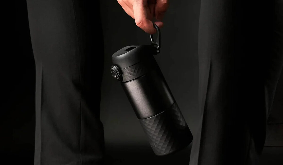 Kubek termiczny ION8 Travel Mug Szary Trwałość ekologia wykonanie trwałość ekoloria stal nierdzewna recykling farva proszkowa środowisko