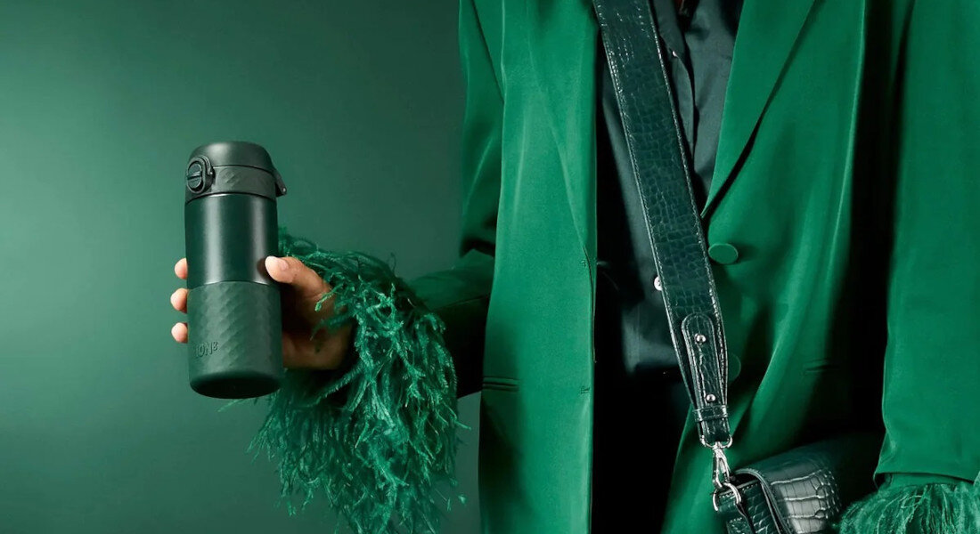Kubek termiczny ION8 Travel Mug Fioletowy Stylowe wykończenie estetyczny wygląd Ergonomiczny design wygoda