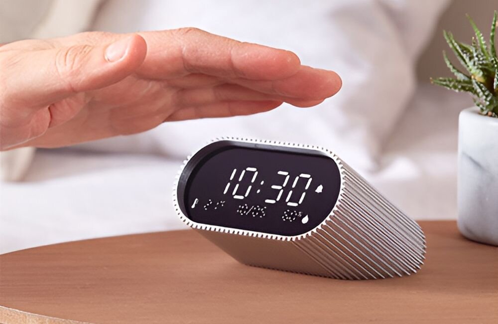 Budzik LEXON Ray Clock uzytkowanie naturalne dzwieki szeroki wybor