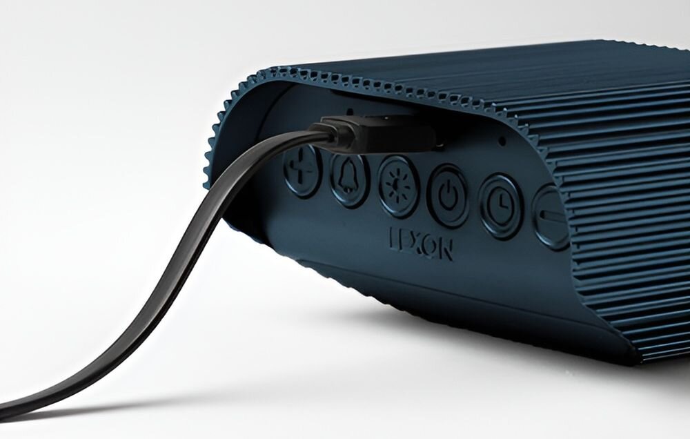 Budzik LEXON Ray Clock bateria ladowanie czas pracy