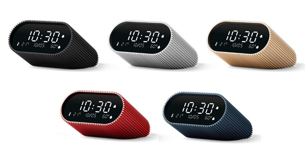 Budzik LEXON Ray Clock kolorystyka elegancja funkcjonalnosc