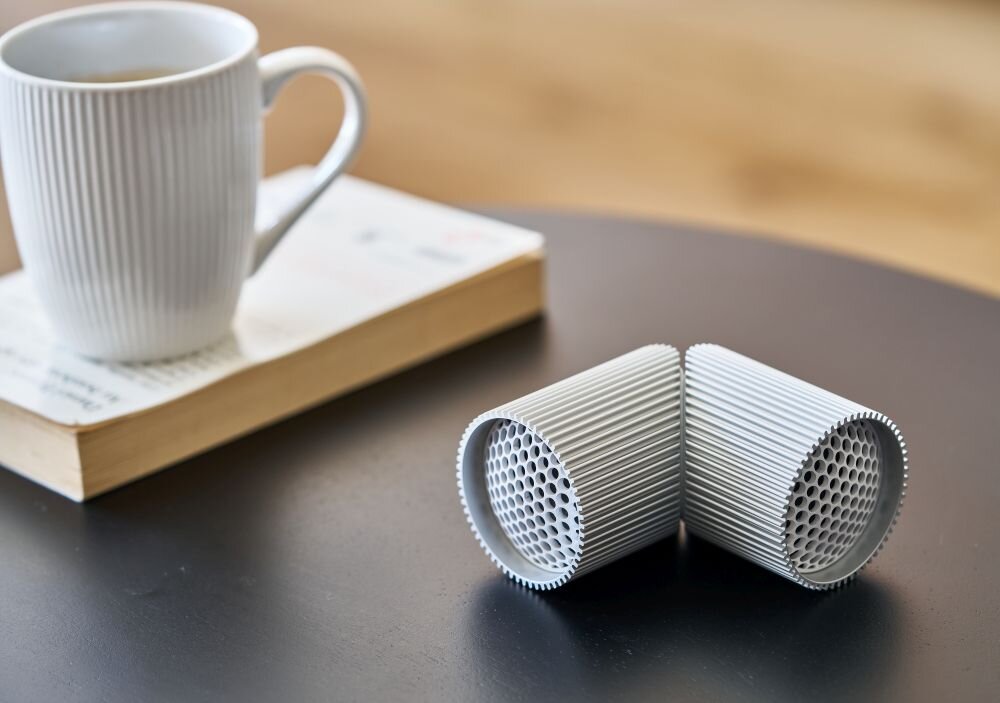 Lexon Ray zestaw głośników Bluetooth TWS czarny stereo IPX4 aluminium