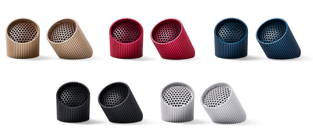 Lexon Ray głośnik aluminiowy IPX4 czarny design trwała obudowa do wnętrz i na zewnątrz