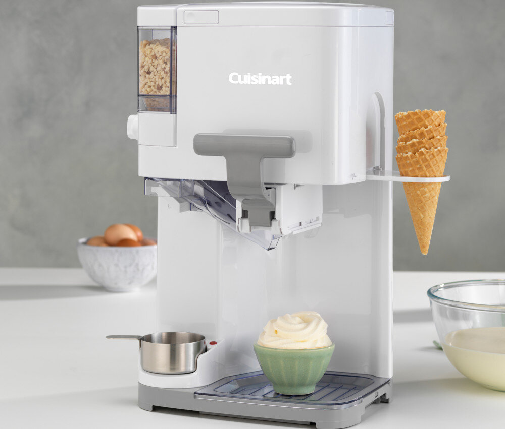 Maszynka do lodów CUISINART ICE48E pojemność podwójna izolacja dziesięć porcji możliwości