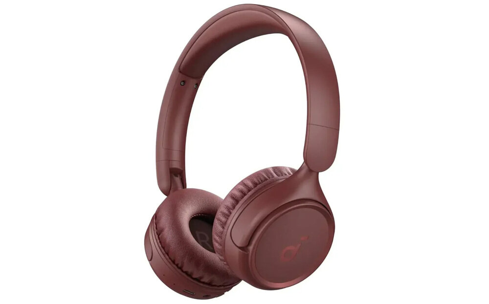 Słuchawki nauszne SOUNDCORE H30i mocny bas czysty dźwięk 40mm przetworniki, słuchawki nauszne po skosie na białym tle