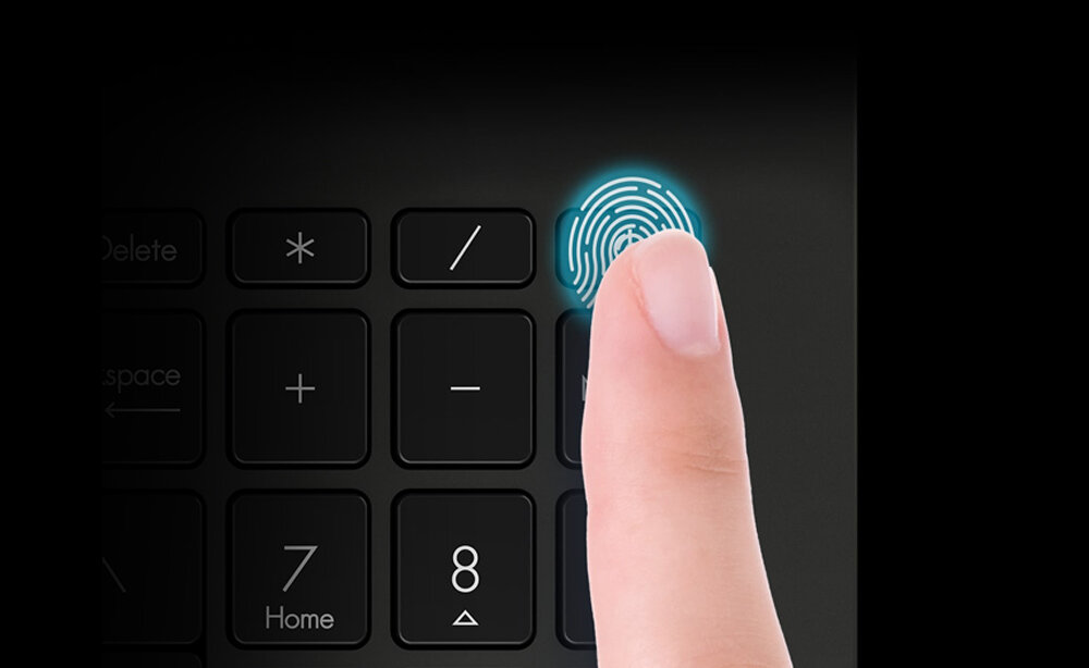 Laptop ASUS VivoBook S16 Flip - czytnik linii papilarnych 