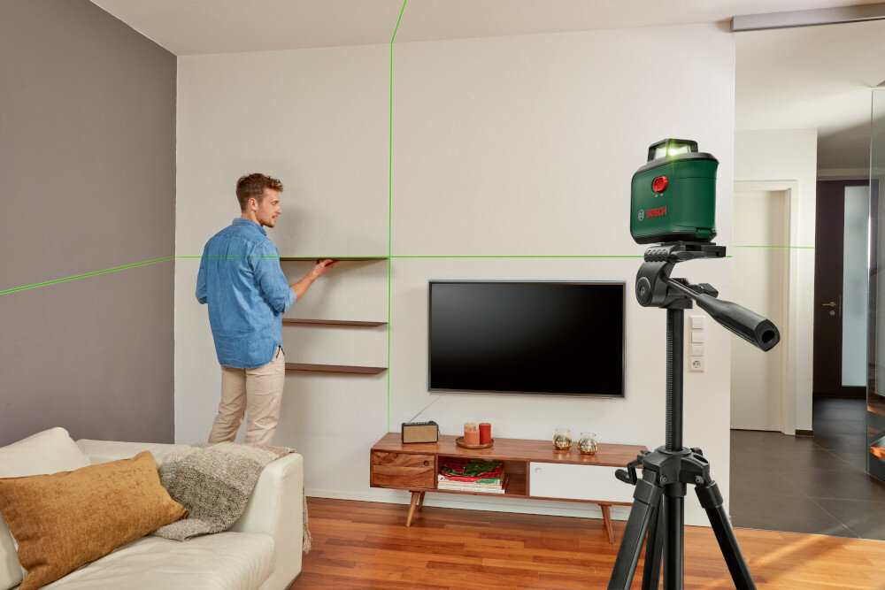 Laser krzyżowy BOSCH Advanced Level 360 0603663BZ1 Set precyzyjny efektywne wyniki uniwersalne narzedzie wyrownywanie nierowosci wyznaczanie lini