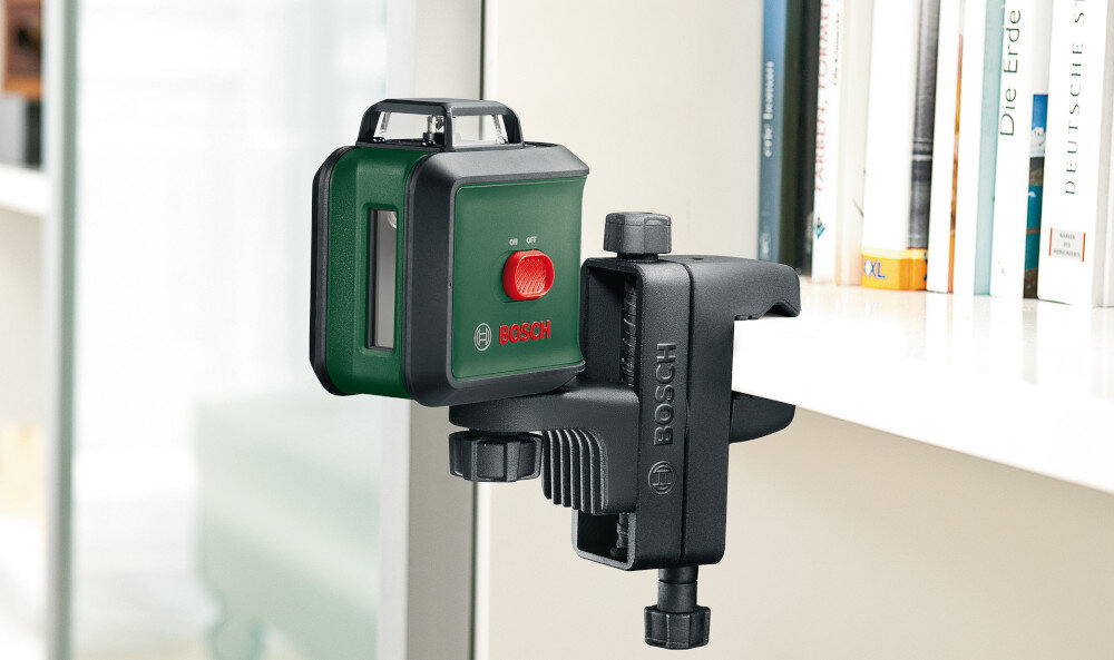 Laser krzyżowy BOSCH Universal Level 360 Basic 0603663EZ0 prosta obsluga zasilanie 4 baterie 1,5 V typu AA