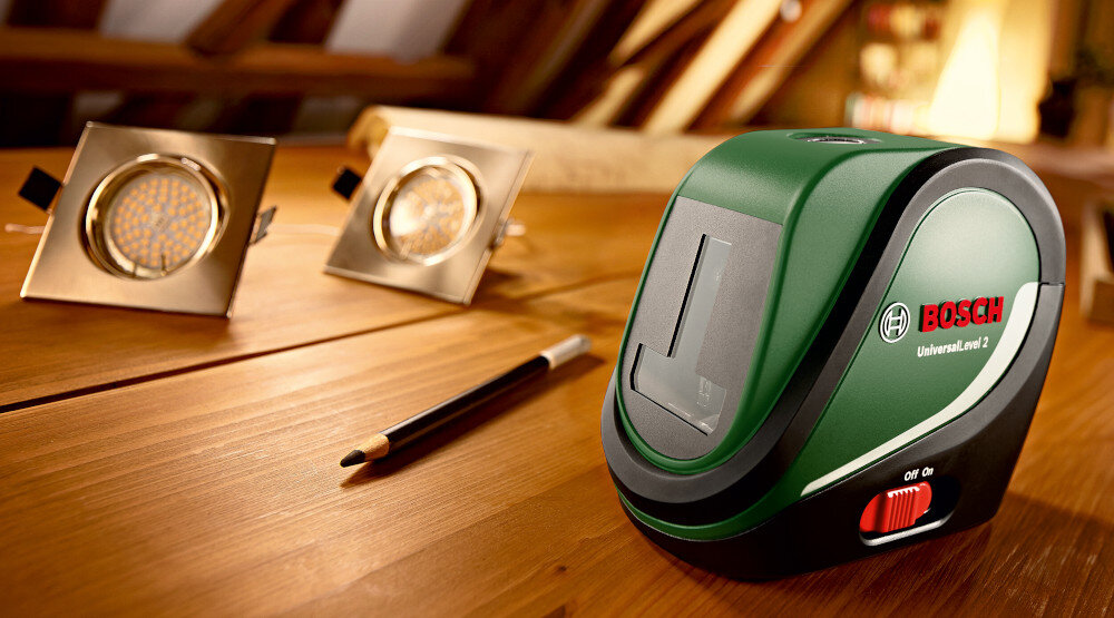 Laser krzyżowy BOSCH Universal Level 3 Basic 06036639043 dokladny pomiar wyrownywanie wyznaczanie lini