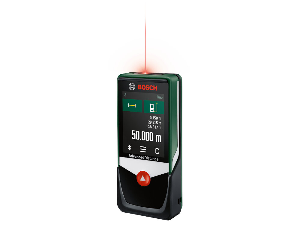 Dalmierz laserowy BOSCH AdvancedDistance 50C 06036722Z0 dioda laserowa dlugosc fali 635 nm klasa lasera 2 czas pomiaru od 0,5 do 4 sekund