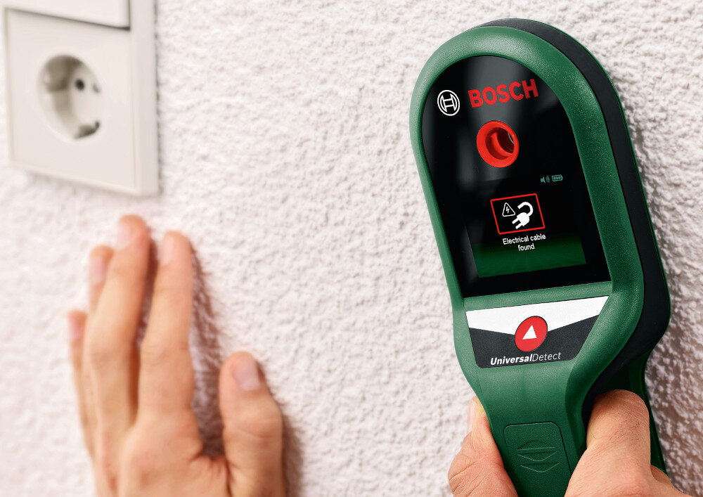 Detektor cyfrowy BOSCH Universal Detect 06036813Z0 dotykowy ekran przewodnik detekcji w 29 jezykach animowane instrukcje