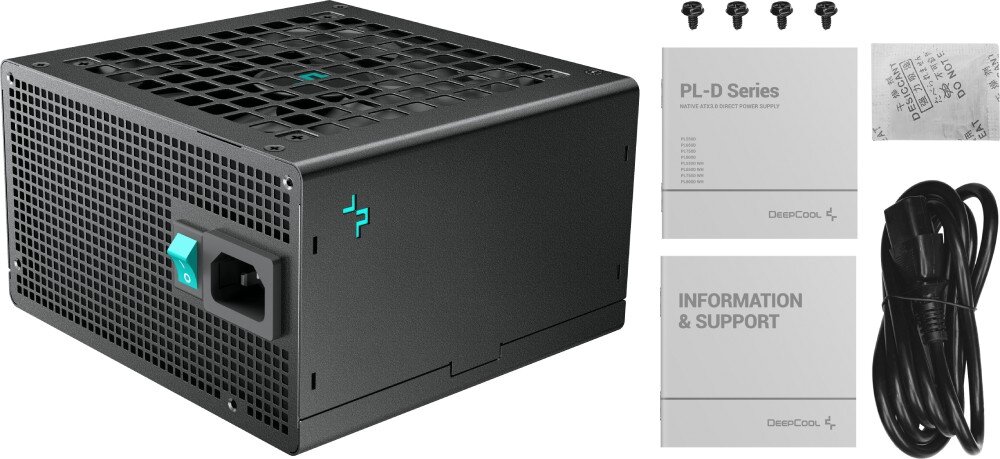 Zasilacz DEEPCOOL PL550D 550W 80 Plus Bronze opakowanie zestaw