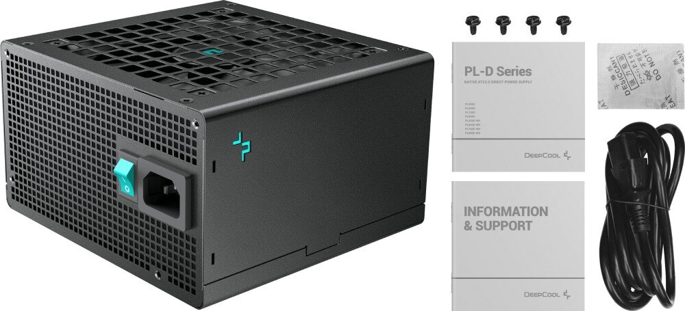 Zasilacz DEEPCOOL PL750D 750W 80 Plus Bronze opakowanie zestaw