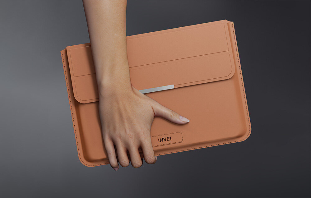 Etui na laptopa INVZI do MacBook Pro/Air 15-16 cali - skóra PU