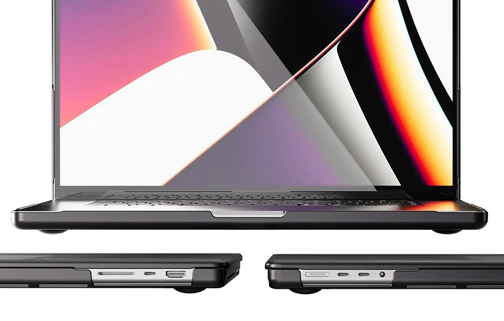 Etui na laptopa INVZI Hardshell do Apple MacBook Pro 14 cali - Dopracowane szczegóły