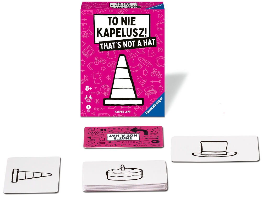 Gra karciana RAVENSBURGER To nie kapelusz zawartość opakowania